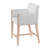 Brio Mid-Century Modern Upholstered Counter Stool with Arm-1770276012