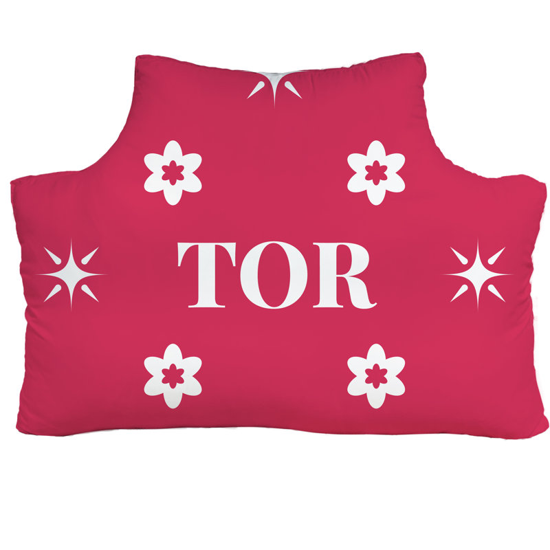 Grand oreiller de tête de basketball Toronto 59,5 po x 29,5 po, Rose/Blanc