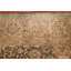 Grand tapis indien antique gris doux sur fond bleu