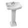 Barclay Stanford 17.87'' Bisque Vitreous China U-Shaped Bathroom Sink with Overflow