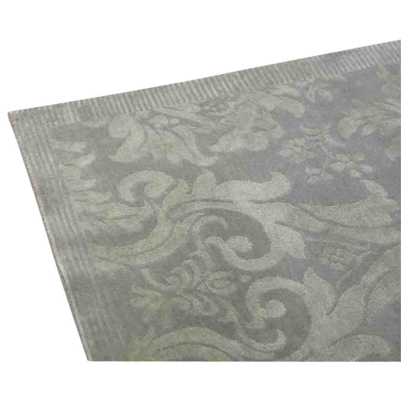 High-Quality Hand-Knotted Light Green Area Rug