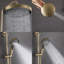 Pomme de douche à fixation murale 10 po avec douchette coulissante et bec de baignoire-134299250