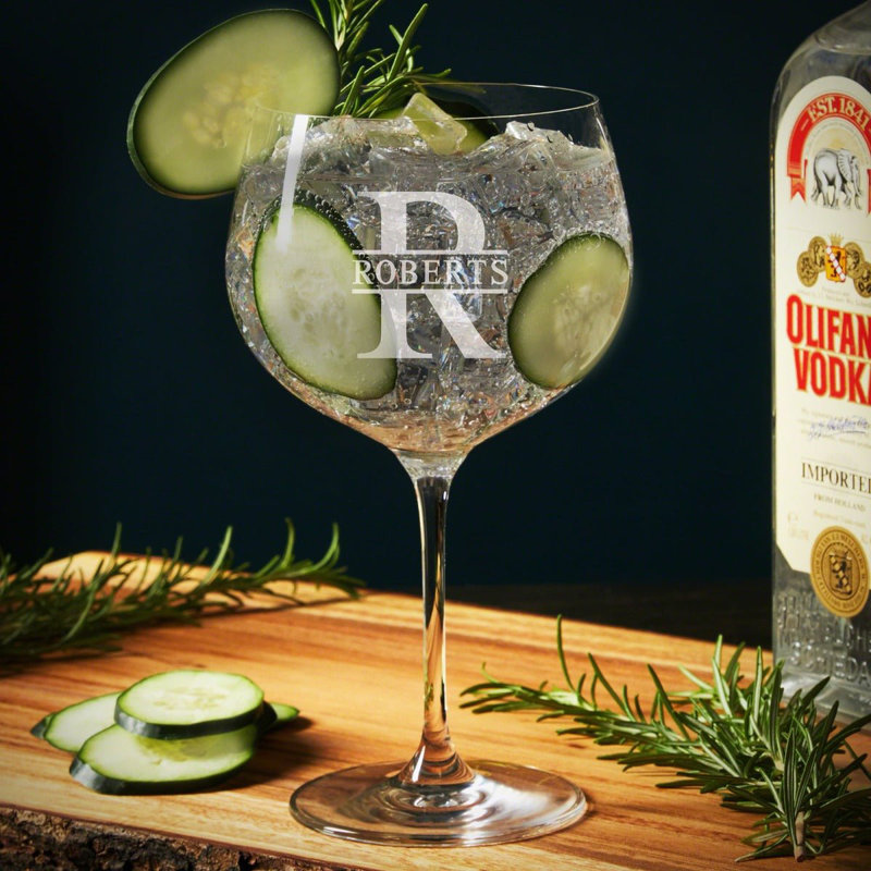 Ensemble de 2 verres à gin tonic personnalisés, Oui