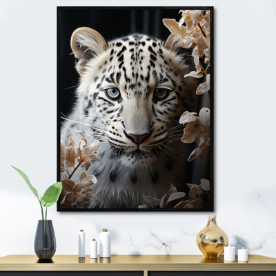 «Subdued Majesty Leopard Snow Charm II», reproduction sur toile