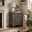 Laquenda Solid Wood Nightstand with Drawer and Storage Cabinet-1995047732