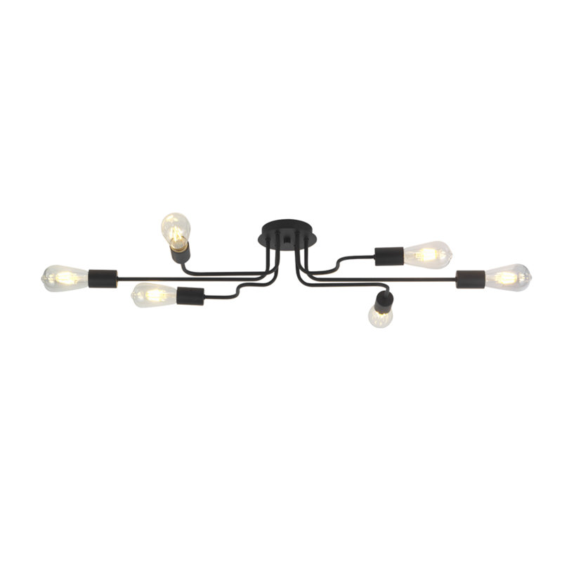 Semi Flush Mount, Black