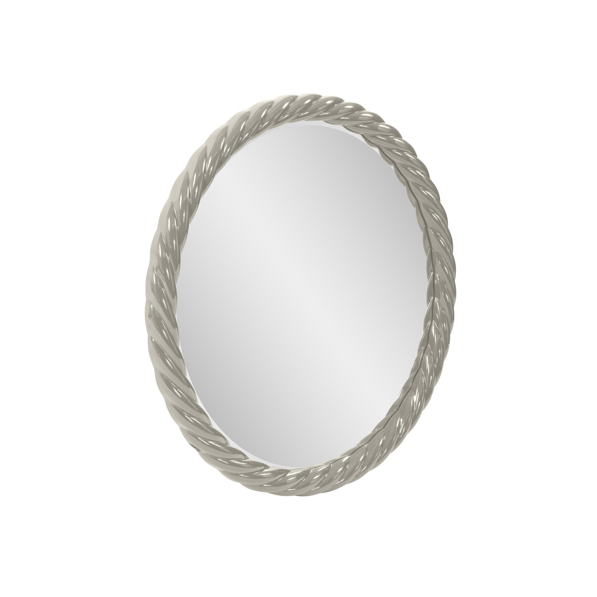 Mara Round Mirror, Nickel
