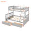 Le lit superposé Safe Safe, gris, répond aux normes élevées et offre une plateforme de couchage stable-1095500686-1095500684
