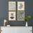 " Mid-Century Duotone Pastel Polygon Patterns " 4 - Pieces-97762575-97762579