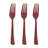 Red Disposable Plastic Party Forks - 600 Forks