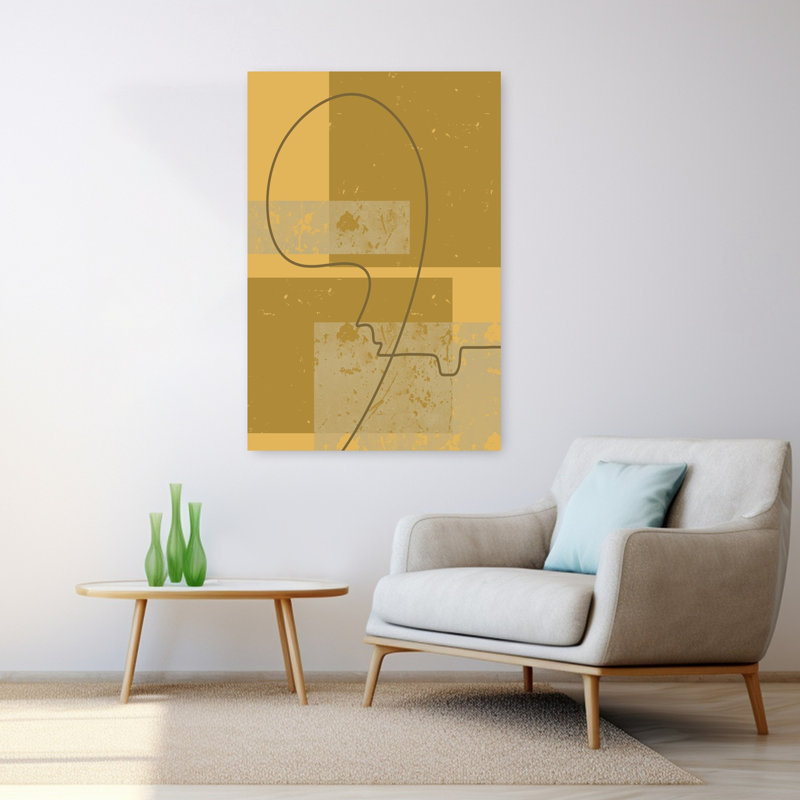 Art contemporain, art contemporain abstrait, H 48 po x l 32 po