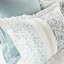 Housse de couette en coton pour très grand lit 9 pièces - Chic chic avec textiles imprimés et 3 coussins décoratifs, 2 taies décoratives 9, coussins élégants en dentelle Shabby