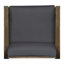 Fauteuil club moderne gris foncé - fabriqué en bois robuste pour la détente en plein air-650503706-650503711