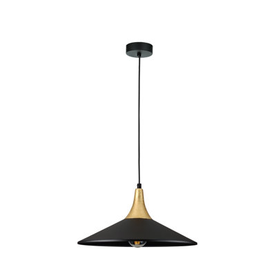 1 - Light Matte Black Dome Pendant