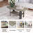 Modern Wood Storage Tea Table Coffee Table with Shelf for Small Space Living Room-1145942474