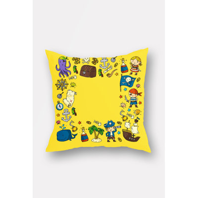 Housse de coussin carré en polyester Encarna