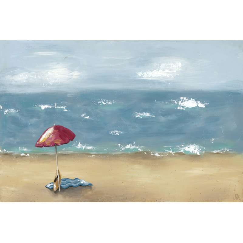 By The Beach III - Painting, Wrapped Canvas, 51cm H x 76cm W