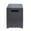 Table d'appoint en fer avec support en fer brun et doré, construction thermolaquée, structure robuste 14,97 po x 14,97 po x P 20,08 po