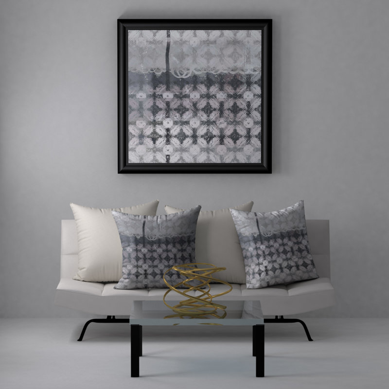 Abstract Throw Pillow, 18" H x 18" W