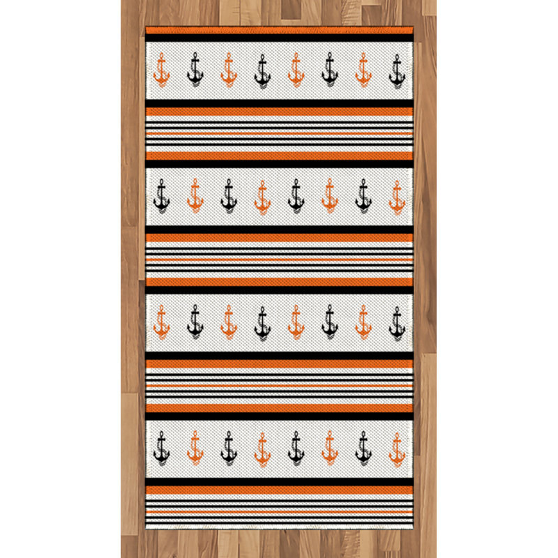 Anchor High Density Long Fiber Poly Threads Decorative Area Rug Carpet, Rectangle 2'7" x 5'