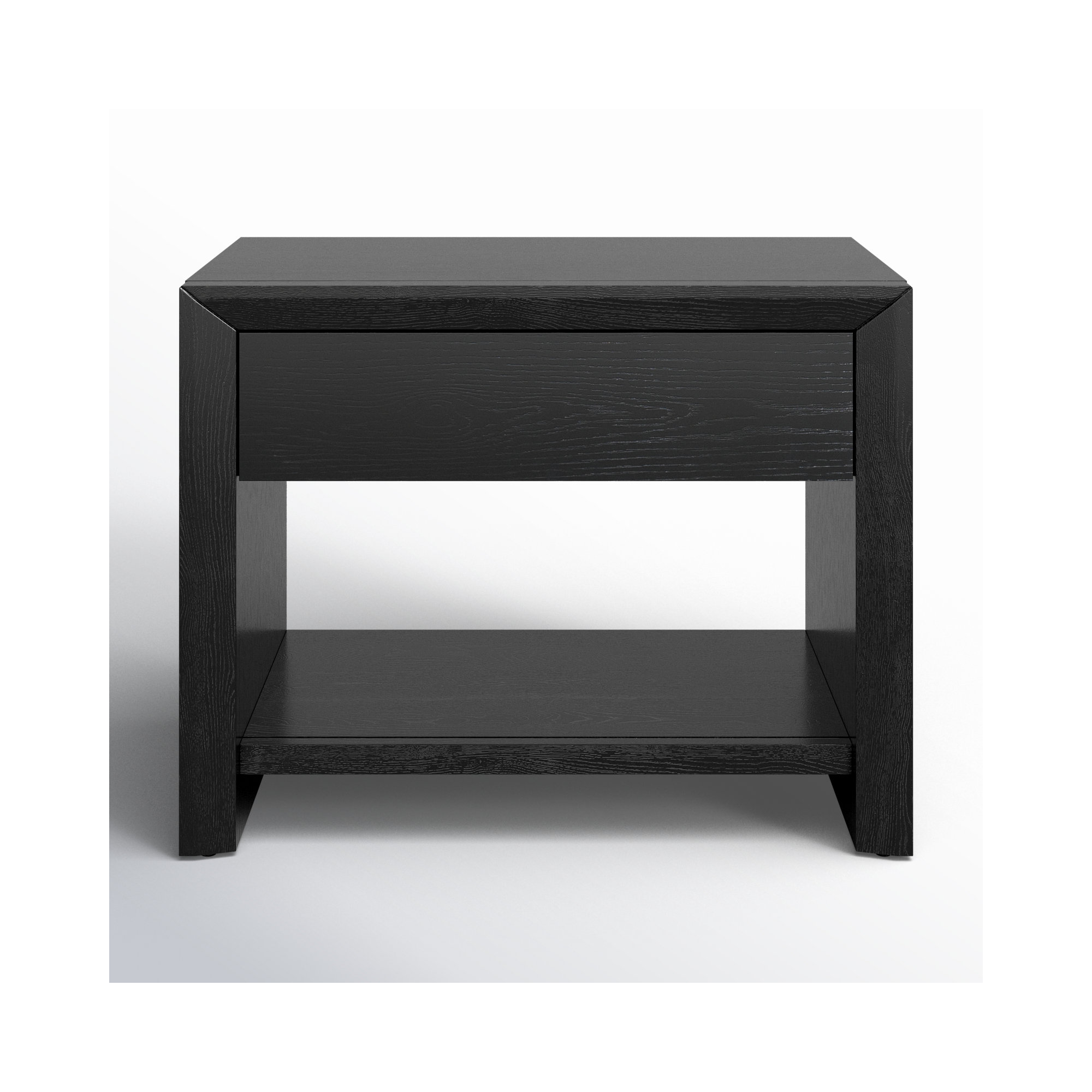 Wyat 1 Drawer Nightstand, Black