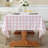 Buffalo Plaid Table Cloth For Rectangle Tables With Tassel Red And White Rustic Textured Farmhouse Burlap Table Cover For Kitchen Dining Tabletop Decoration-1916242163