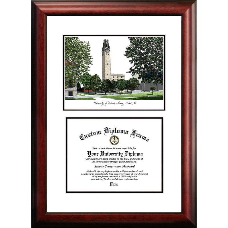 NCAA Scholar Diploma Picture Frame, Detroit Titans, 17cm H x 21cm W x 2cm D