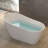 54" x 28" Freestanding Soaking Acrylic Bathtub