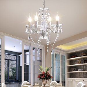 Rosdorf Park Jenifry 4 - Light Dimmable Empire Chandelier & Reviews ...