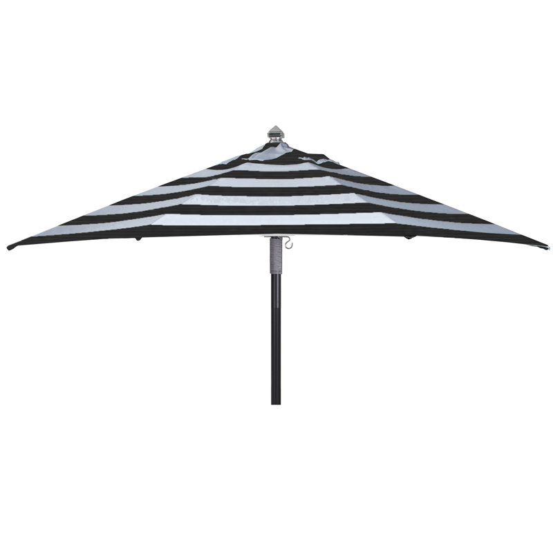 Housse de remplacement pour parasol de patio Mack, Rayures noires Sunbrella®