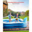 Piscine gonflable avec 2 sièges et dossiers, piscines familiales pleine grandeur pour enfants et adultes pour la cour, le jardin et l'extérieur