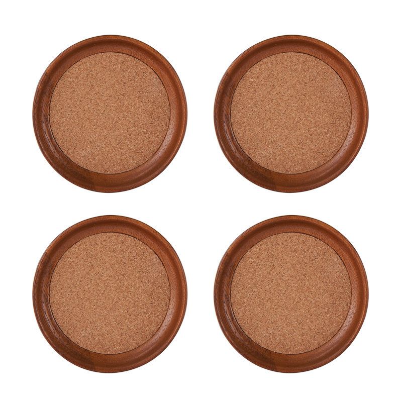 Sous-verres empilables et en bois d'acacia Kamenstein