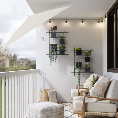 180cm X 125cm Rectangular Tilt Market Parasol