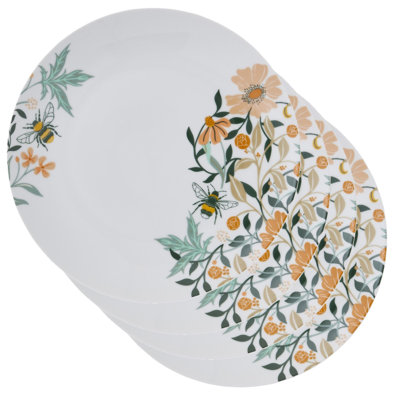 Bee Bloom 10.67cm Porcelain China Dinner Plate