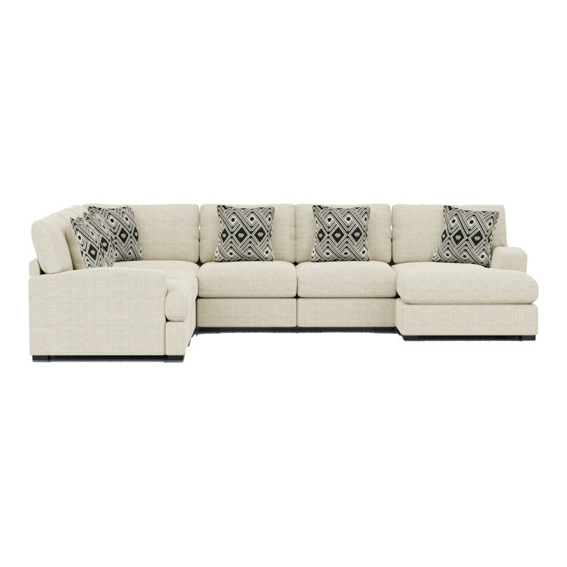 Canapé modulaire en chenille de 146,5 po Ruthanne