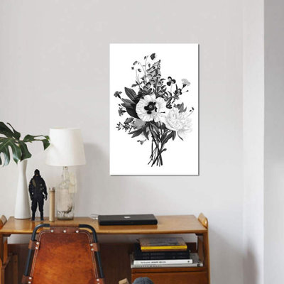 «Botanical Black and White III» par Kelly Donovan, reproduction sur toile tendue sur châssis