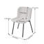 Heinen 40cm H Tufted Velvet Upholstered Wing Back Side Chair in White