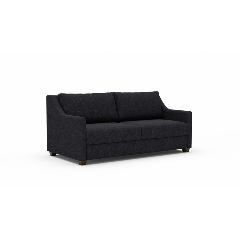 Upholstered 74'' Sofa Bed, Black