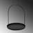 Stylish Decorative Metal Accessory, Black, 8.9 in Diameter x 11 in Height | 100% Metal Construction, Thickness: 0.05 in | Perfect for Home Decor, Modern Aesthetic, Durable & Elegant Design-114281933-114281929