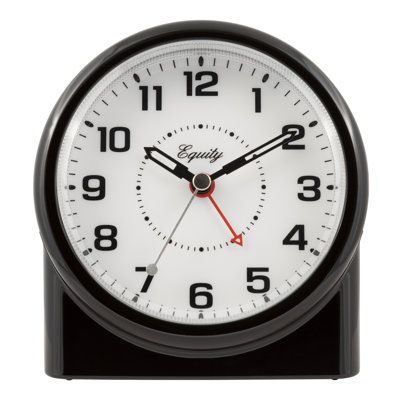 Equity 14080 Silent Analog Alarm Clock with Night Vision Technology