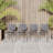 Anautica 10 - Person Teak Patio Dining Set with Oval Table