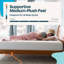 Matelas en mousse viscoélastique gélifiée avec infusion de thé vert Linenspa® 10 po, sensation de peluche moyenne, grand-1368959318-1368959319