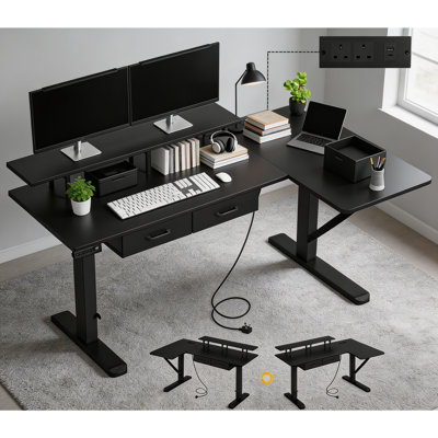 L-Shaped Standing Desk