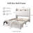 Bed Frame with Storage Drawers Pockets and Galaxy Star Projector Upholstered Wingback Headboard-1992529690-1992529691