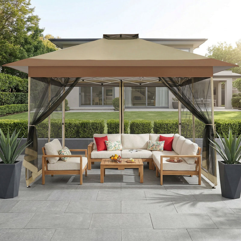 COBIZI 13x13 FT Pop up Gazebo Outdoor pop up Canopy Tent,carpas para Patio, Shelter - Screen Tents with Portable Carry Bag
