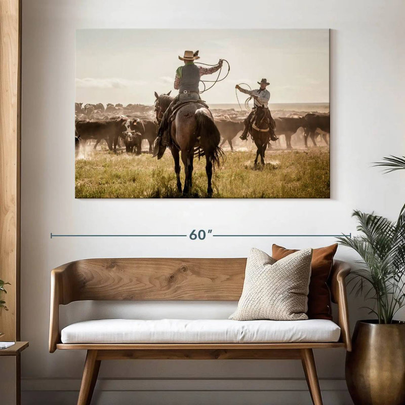 Brampt Cattle Drive Day, 34" H x 51" W