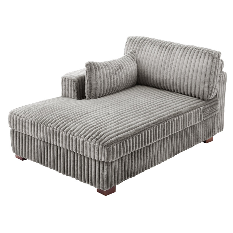 Bukvice Chaise Lounge, Left Hand Facing, Light Grey