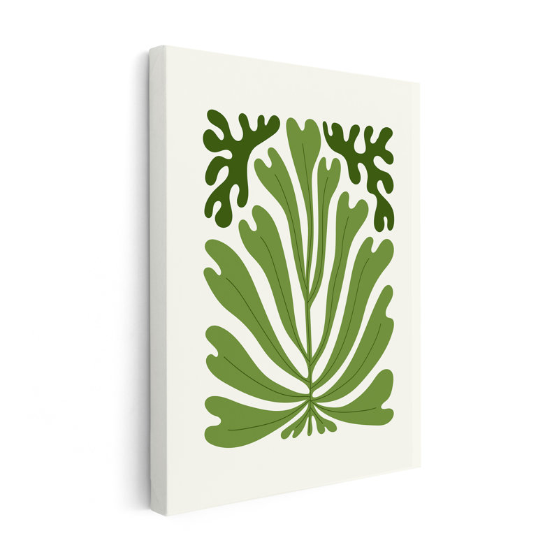 Feuilles de palmier tropicales No4, Unframed, Canvas, 11"H x 14"W