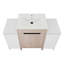 Meuble-lavabo autoportant de 48 po avec lavabo en céramique et 2 armoires de rangement, porte à fermeture douce, tablette réglable-506113731-506113729