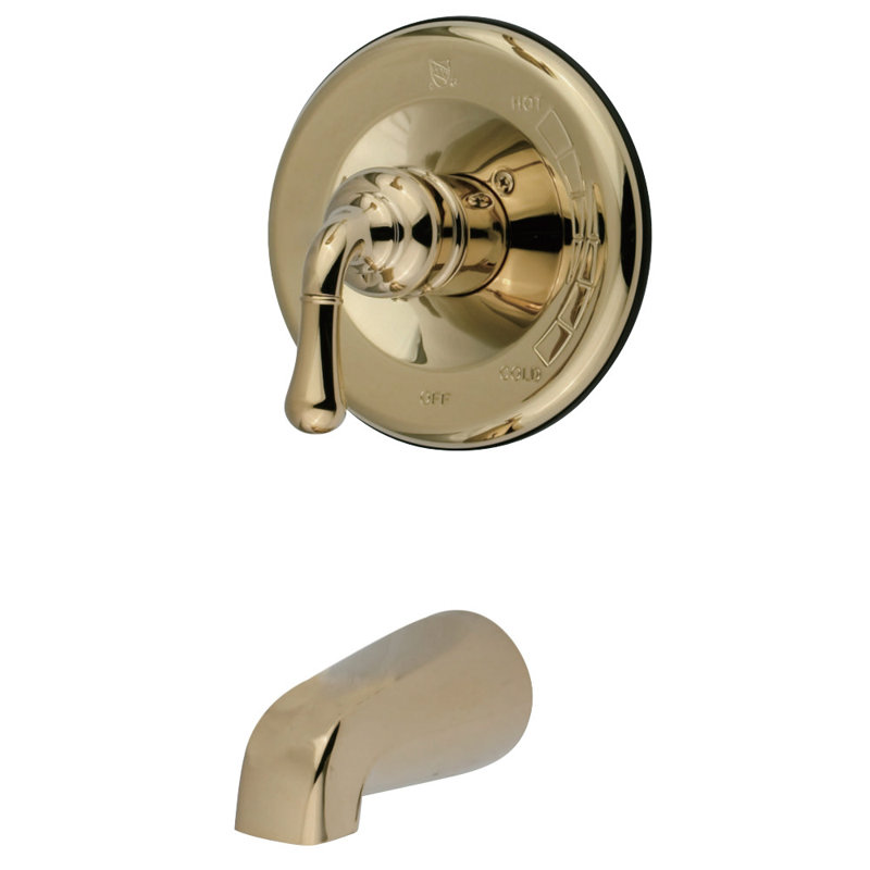 Kingston Brass Magellan Single-Handle Pressure Balanced Tub Faucet, Polished Brass